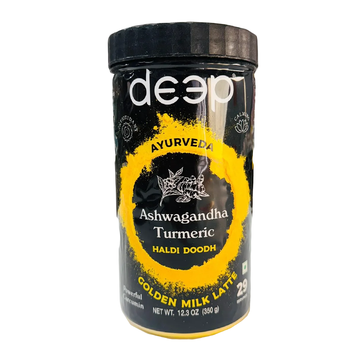 Deep - Ashwagandha Turmeric Haldi Doodh (Golden Milk Latte Mix) | 350g