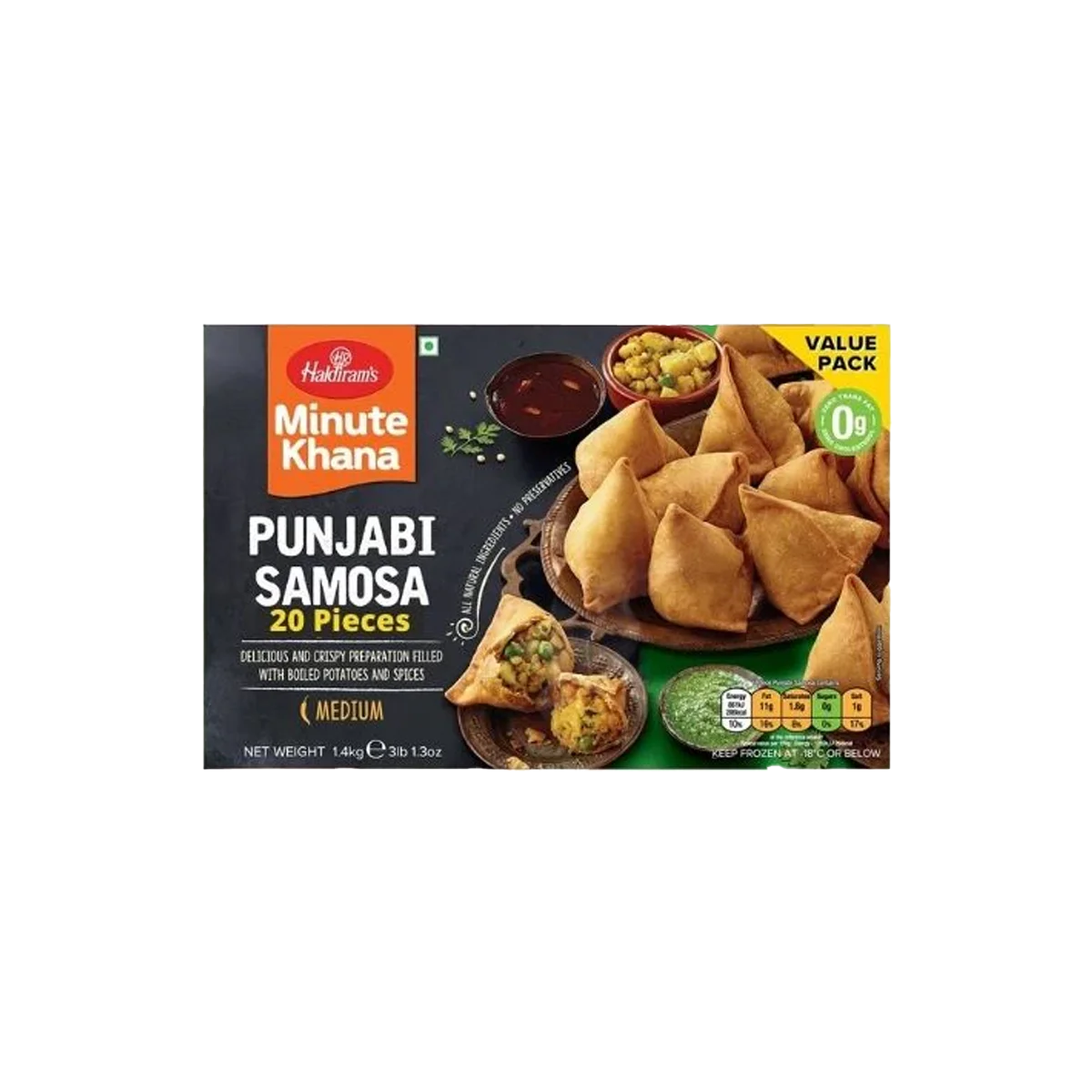 Haldiram's - Punjabi Samosa 20 Pcs | 1.4kg