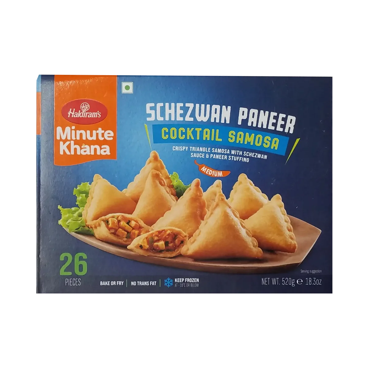 Haldiram's - Schezwan Paneer Cocktail Samosa 26Pcs | 520g