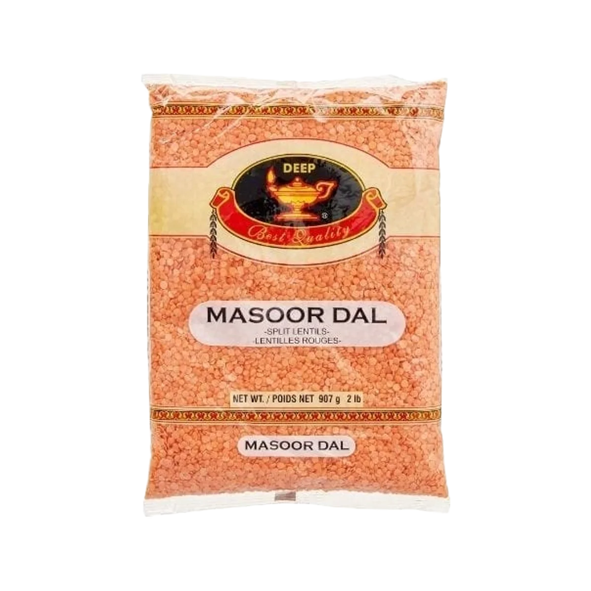 Deep - Masoor Dal Indian (Red Split Lentil without skin) | 907g