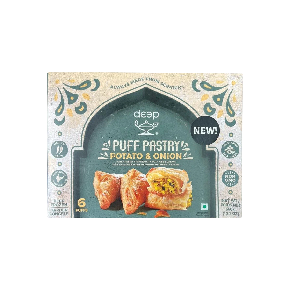 Deep - Potato Onion Puff Pastry | 6 Pcs