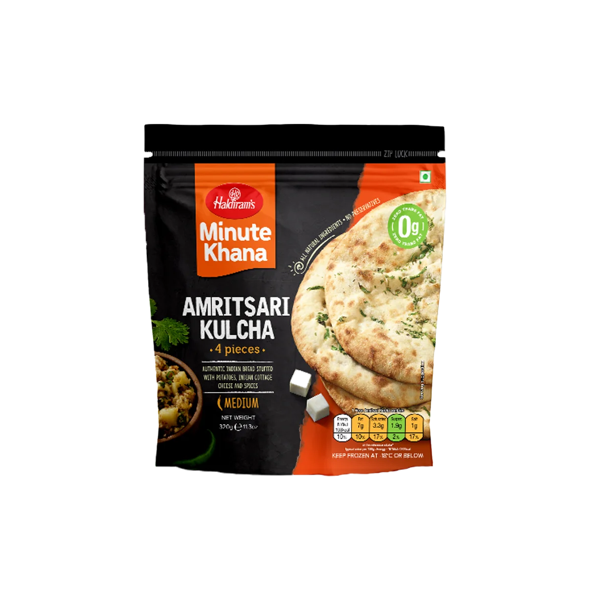 Haldiram's - Amritsari Kulcha 4Pcs | 320g