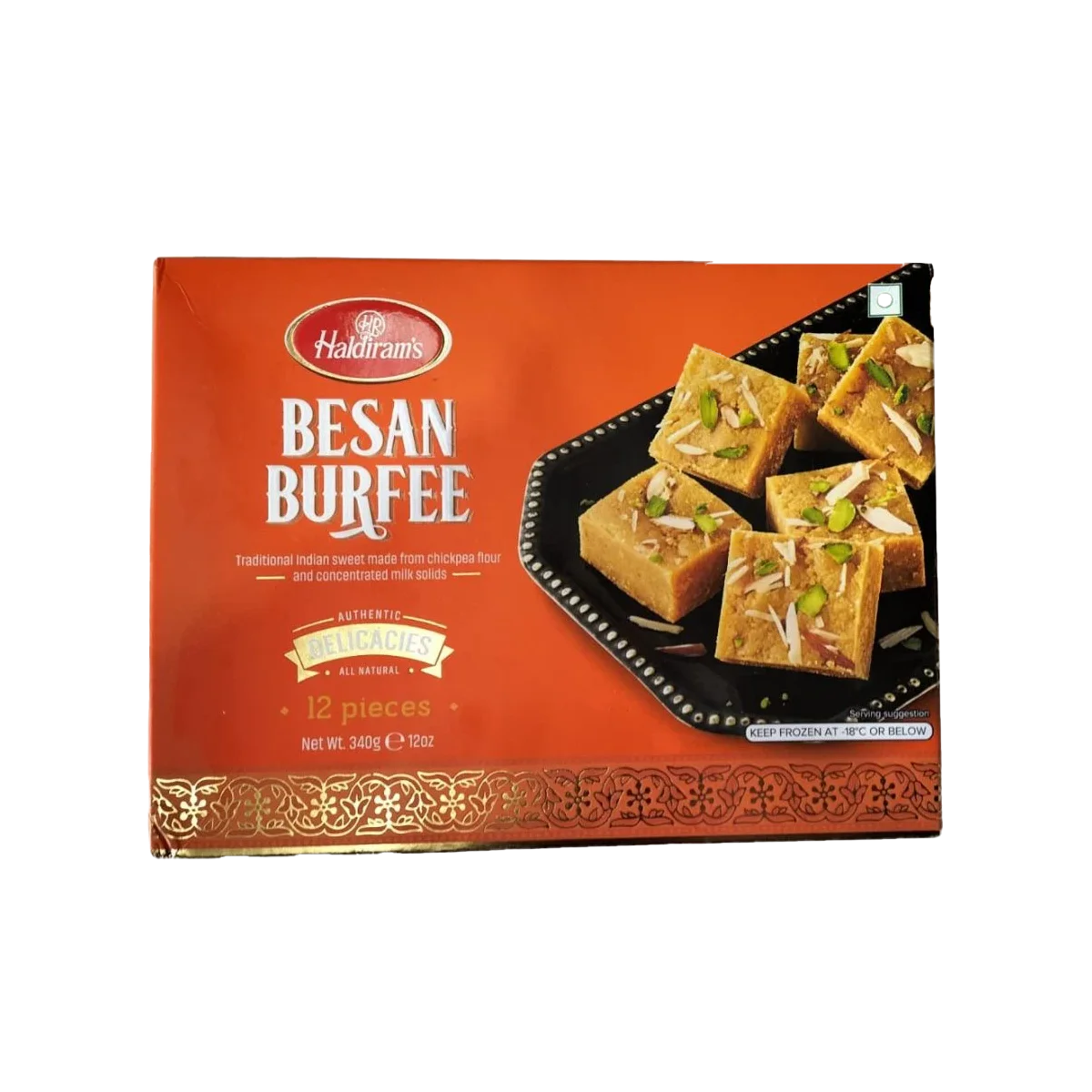 Haldiram's - Besan Burfee 12 Pcs | 340g