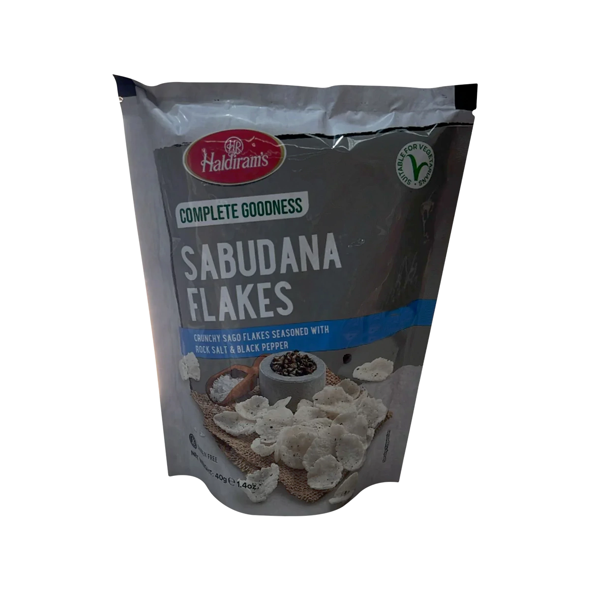 Haldiram's - Crunchy Sabudana Flakes with Rock Salt & Black Pepper (Gluten Free) | 40g