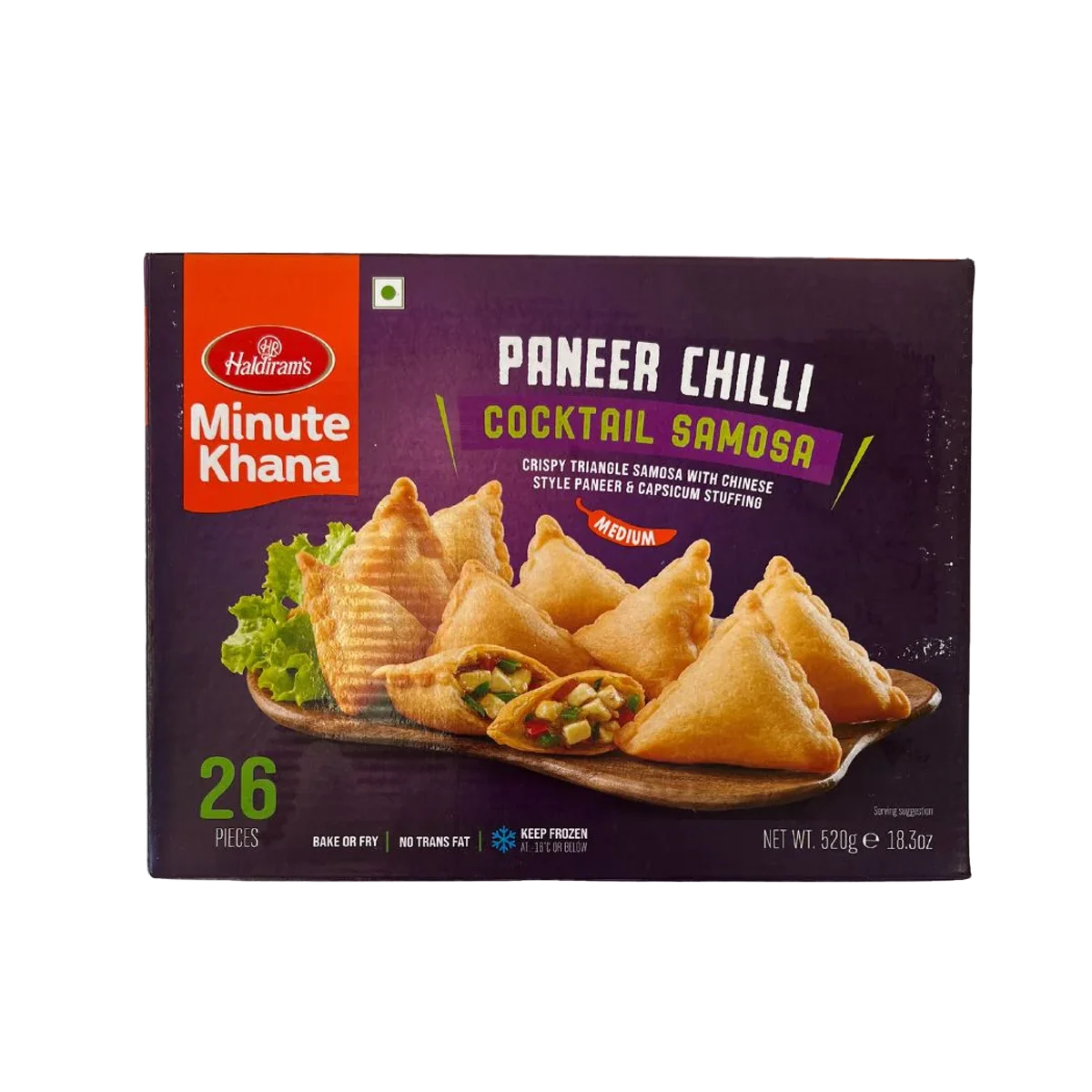 Haldiram's - Paneer Chilli Samosa 26Pcs | 520g
